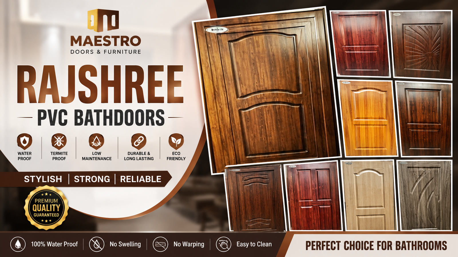 Maestro Rajshree PVC Bathdoors