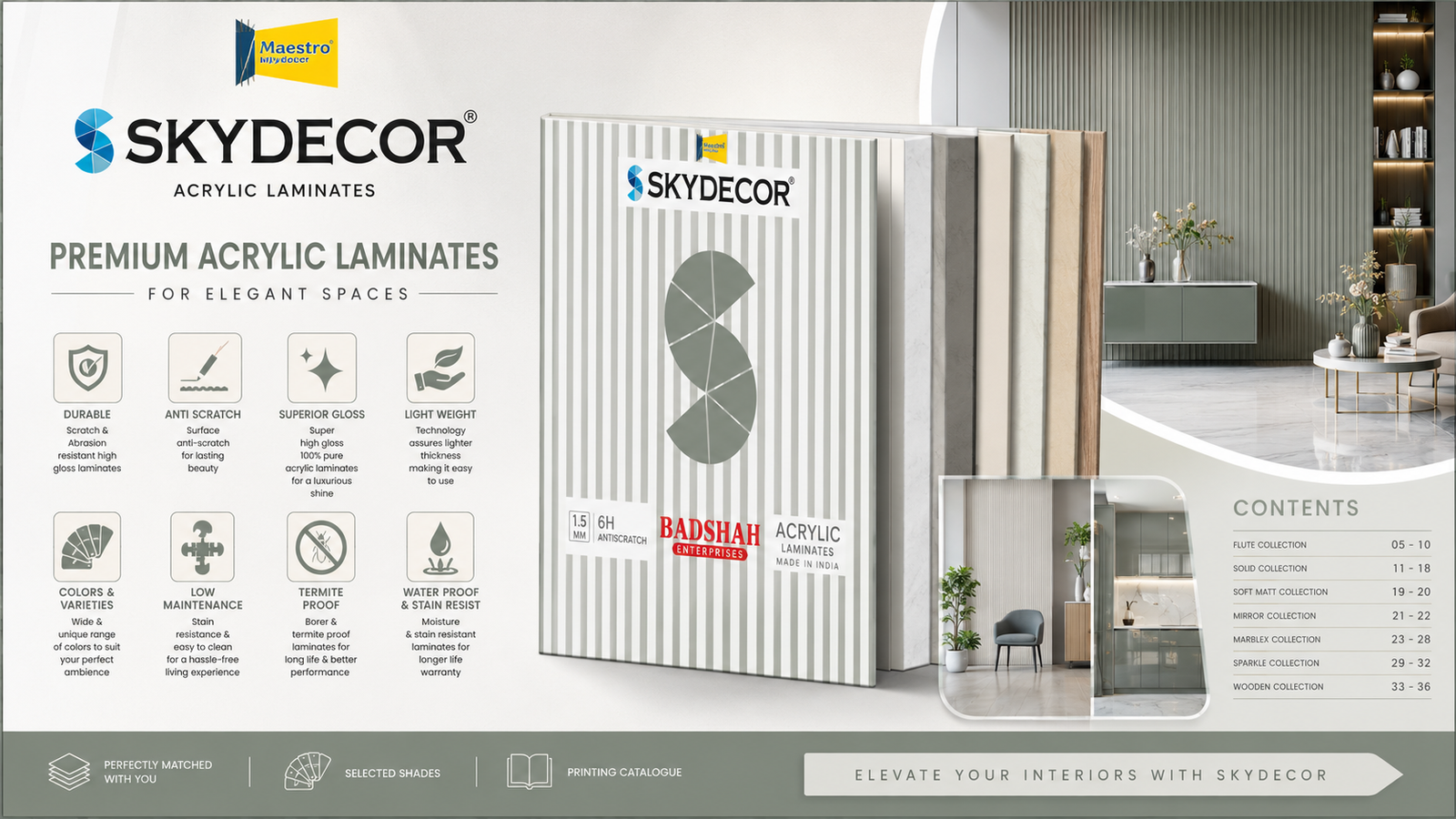 Maestro skydecor acrylic folder 2023